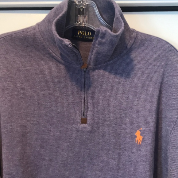 Men’s 🇺🇸POLO RALPH LAUREN🇺🇸 Pull Over Purple - Picture 2 of 7